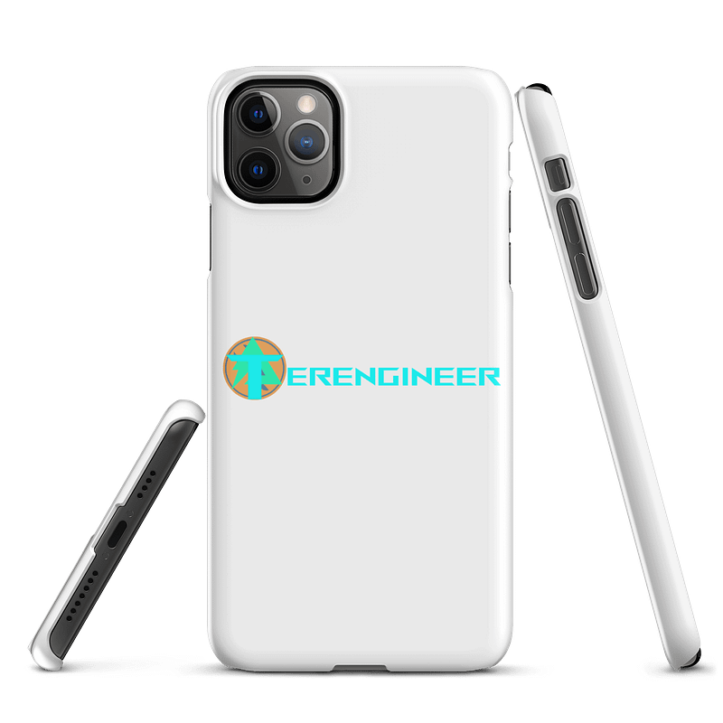Terengineer Font Snap iPhone Case (White)