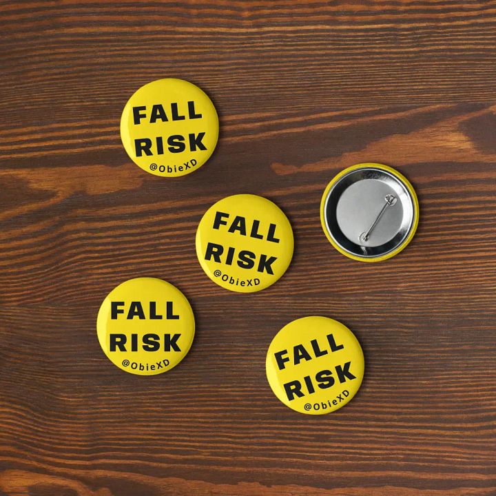 FALL RISK - Pins (Pack of 5) product image (2)