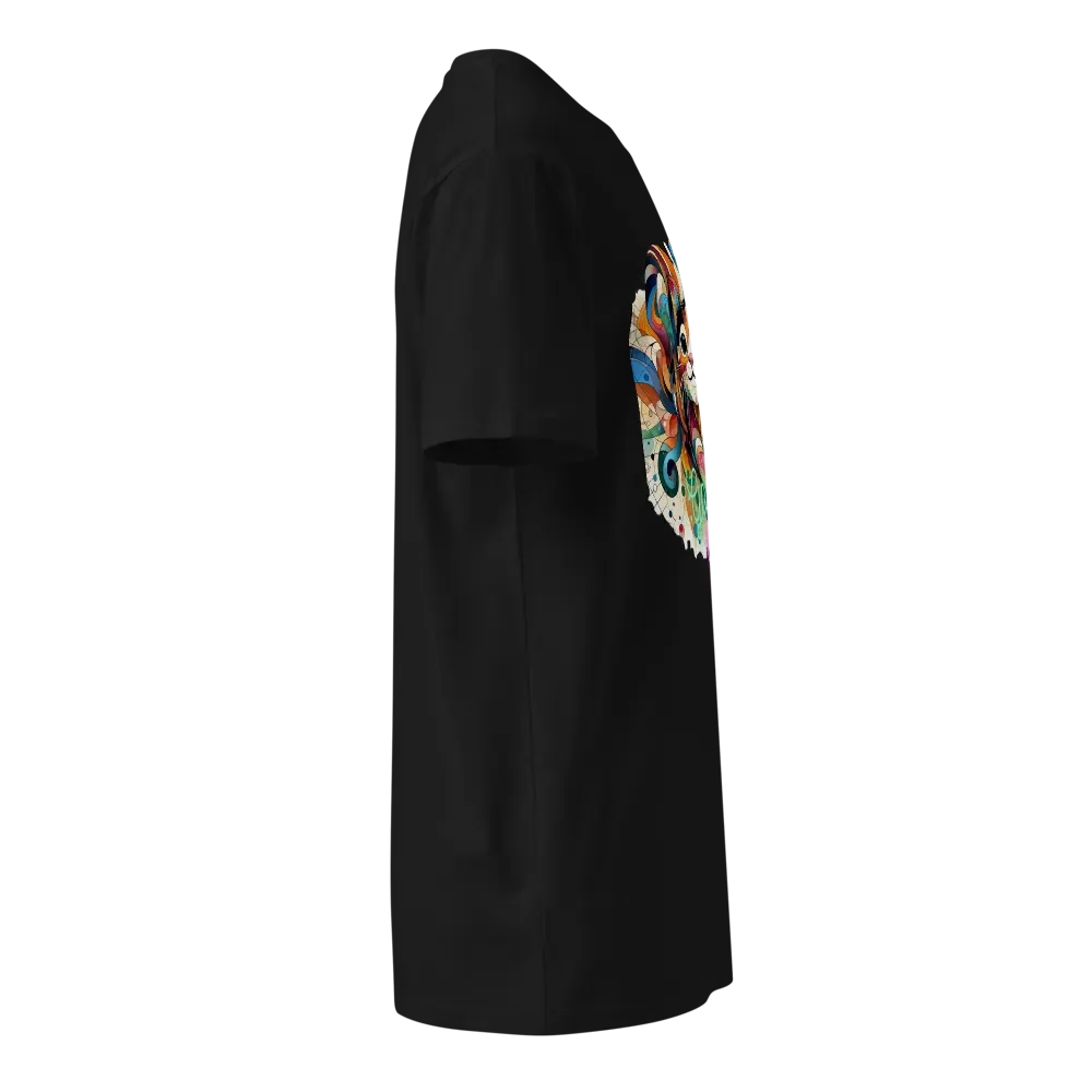 Kaleidoscopic Feline Aura T-Shirt product image (6)
