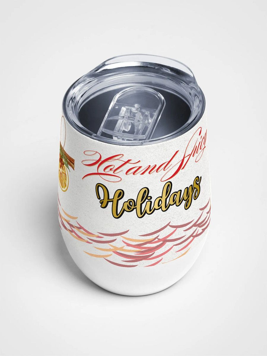 Spicy Holiday Vibes Wine Tumbler gift for moms dads friends colleagues product image (4)