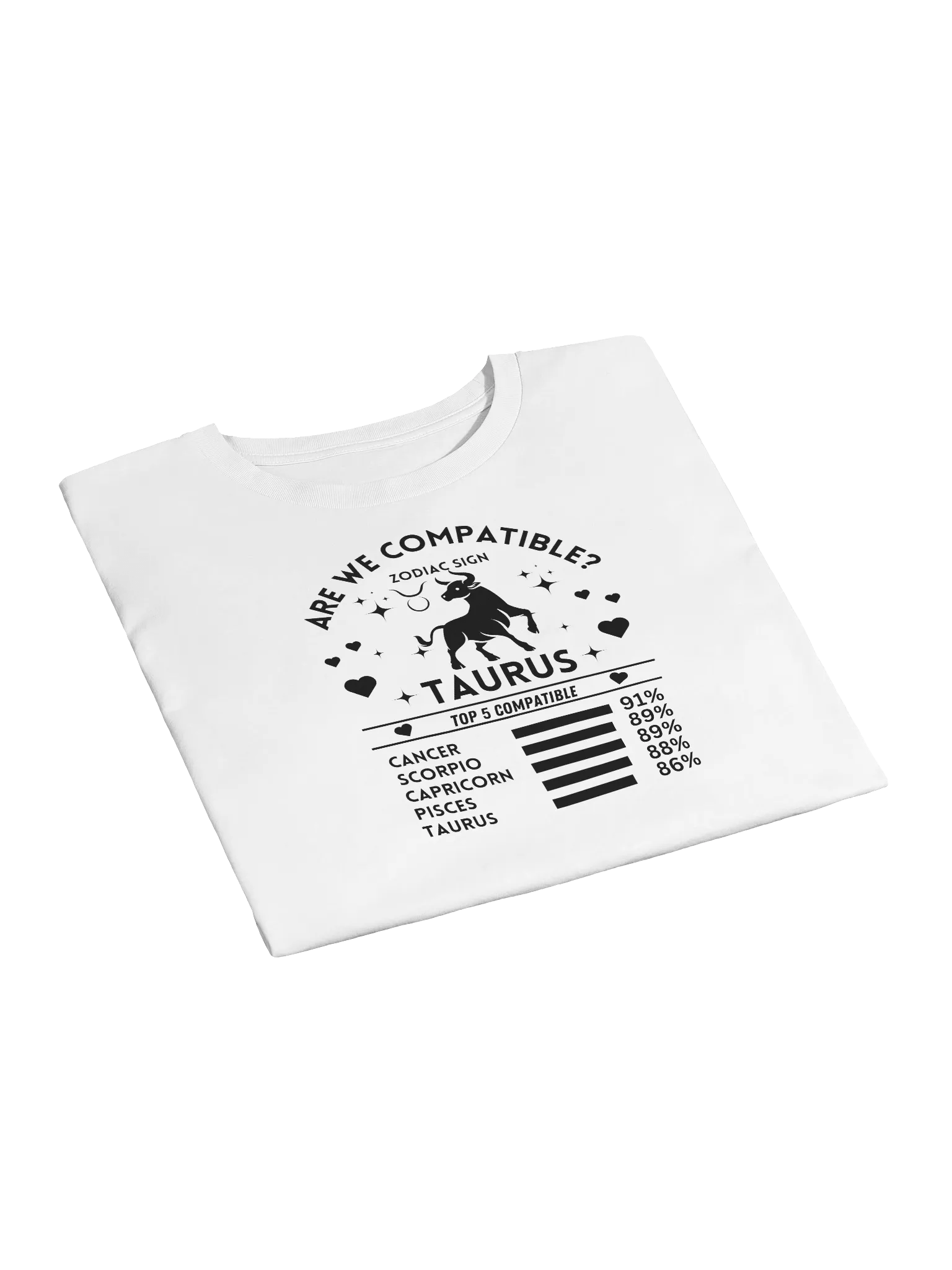 Taurus Zodiac Sign Romantic Compatibility - Light Colors - AS Colour Women's Premium Crop Top product image (8)
