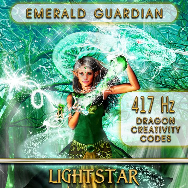 417 Hz Emerald Guardian Dragon Creativity Codes Activation Music product image (1)