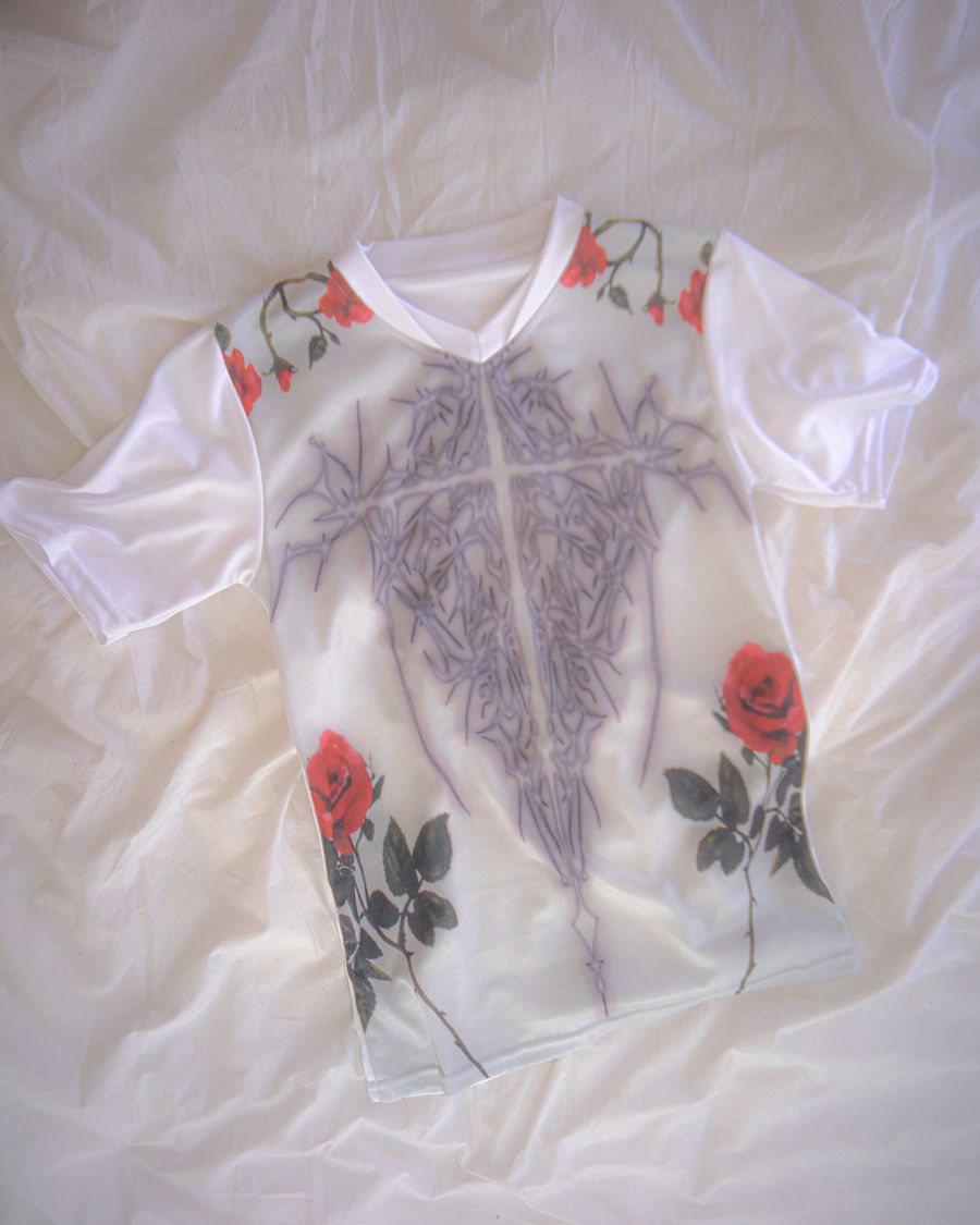 Tribal cross & roses jersey product image (3)