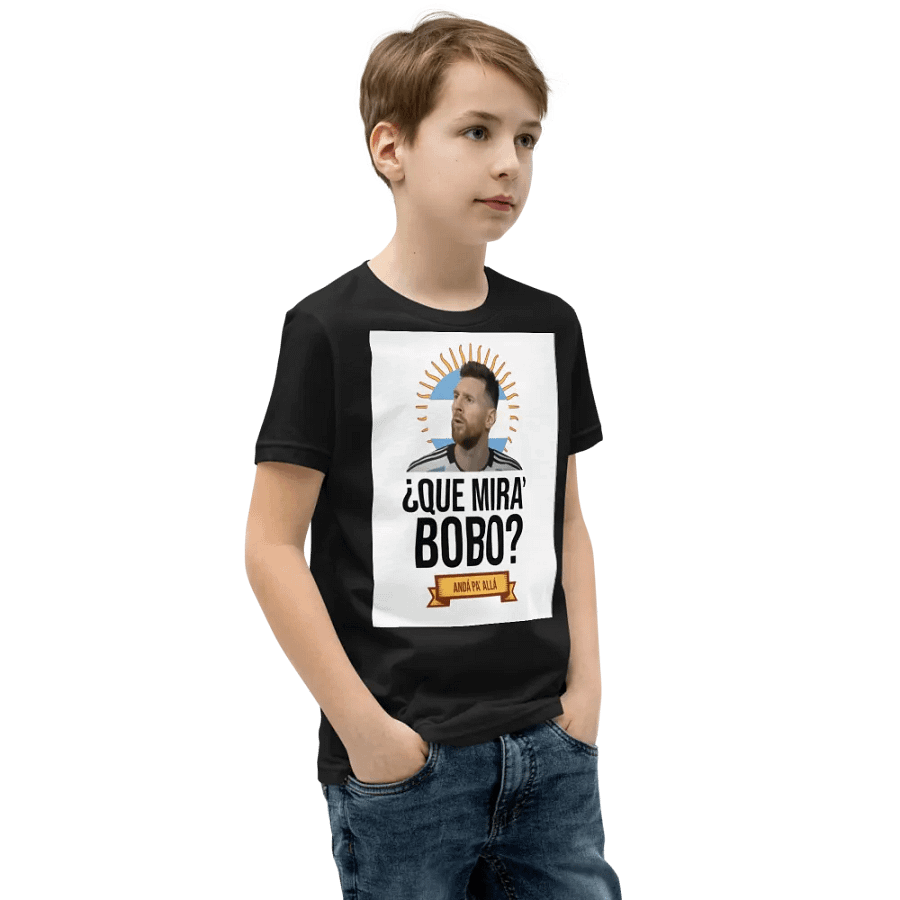 Que Mira Bobo? Messi is Goated Youth Shirt product image (3)