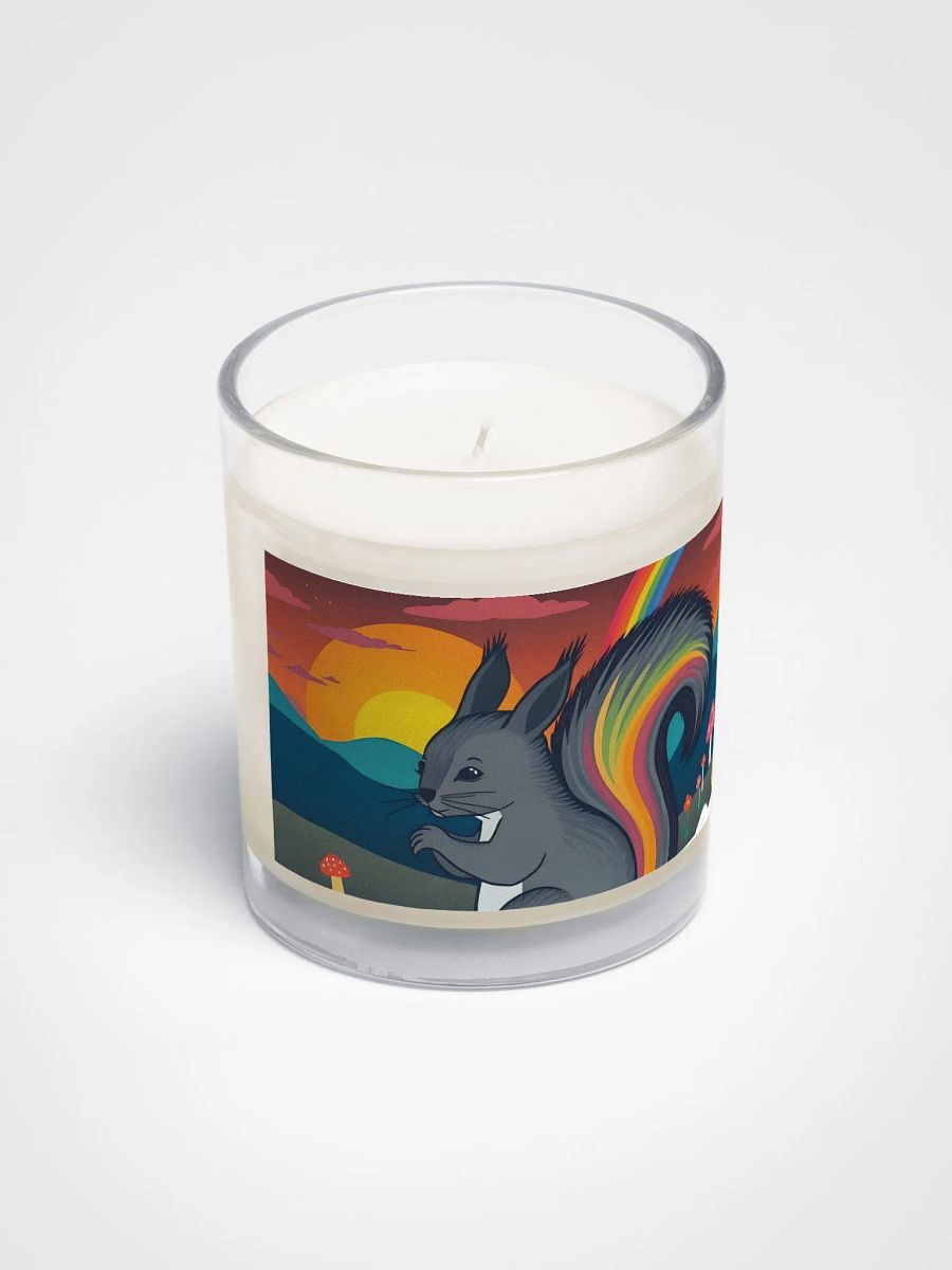 Rainbow Tail Squirrel Soy Wax Candle product image (2)