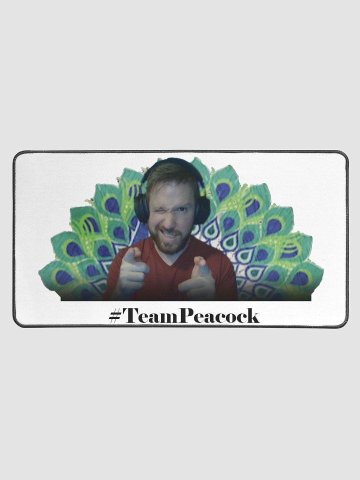 #TeamPeacock Desk Mat product image (1)