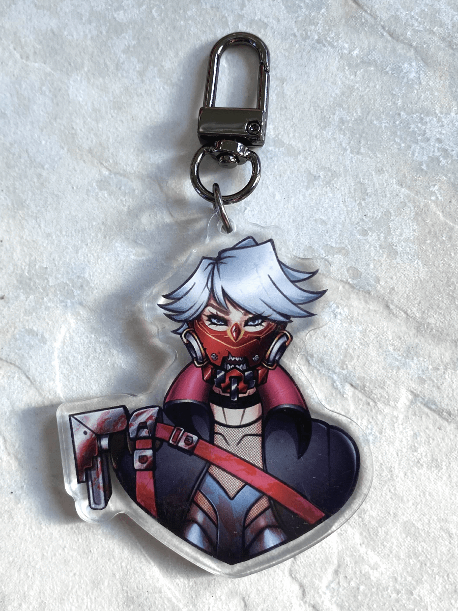 Skull Merchant Acrylic Keychain product image (1)
