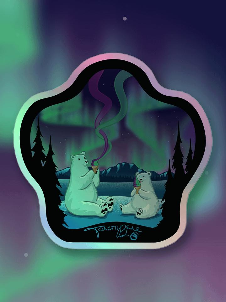 Aurora Swirl - Holo Sticker product image (1)