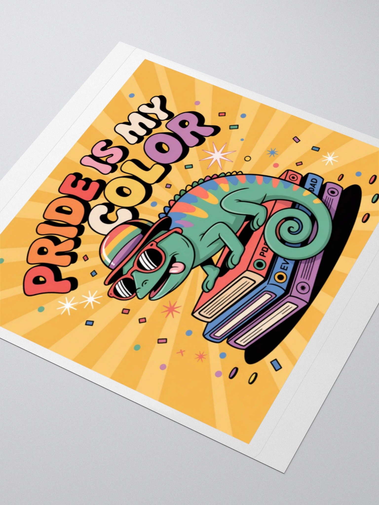 Exclusive 'Pride Is My Color' Chameleon Sticker by TDS Music - Vibrant Design for Pride Supporters product image (8)