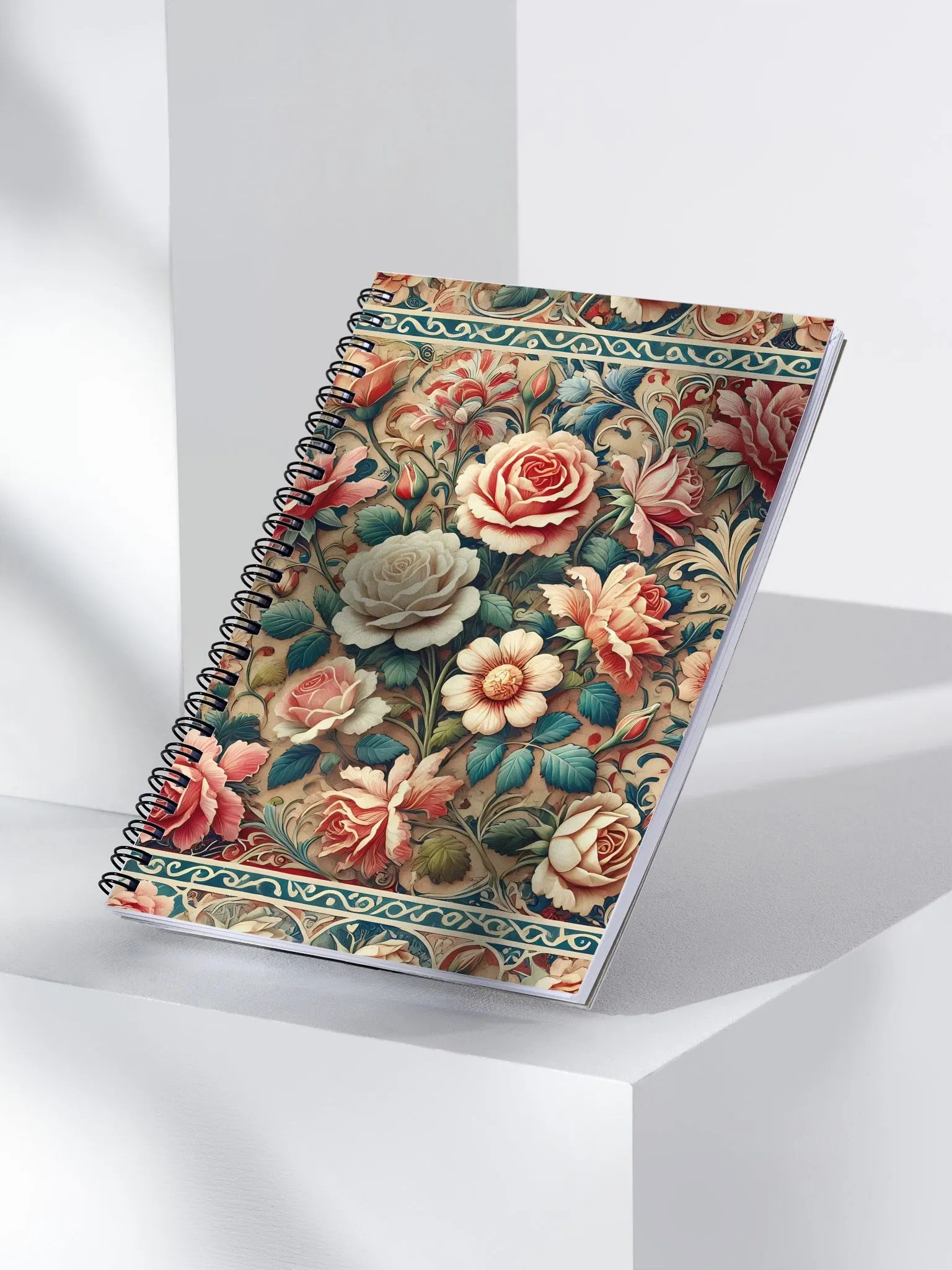 Royal Floral Spiral Notebook product image (3)