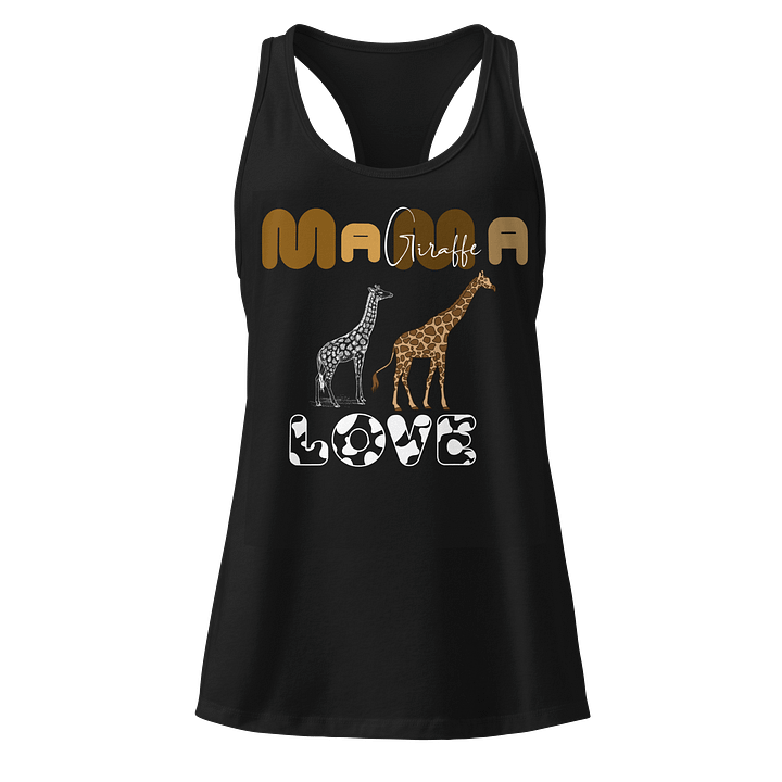 MAMA Giraffe LOVE Racerback Tank product image (1)