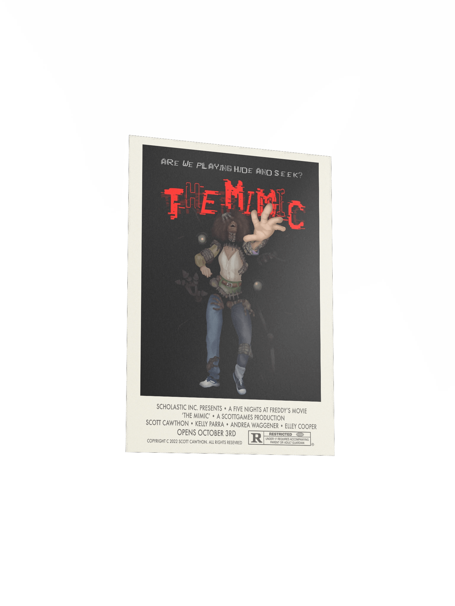 Mimic Epiloges Slasher Poster- w/Border - FNAF - Cori Art Print product image (3)