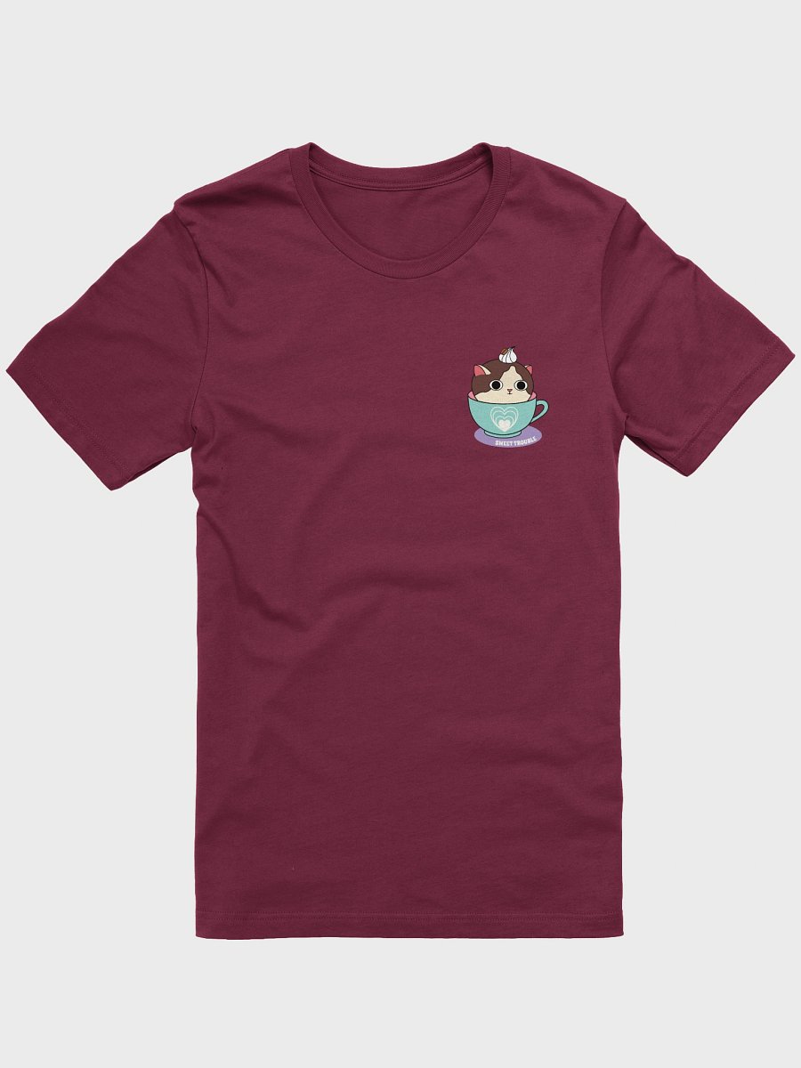 Sweet Trouble T-shirt, Coffee Cat (Left Chest and Back Prints) product image (2)