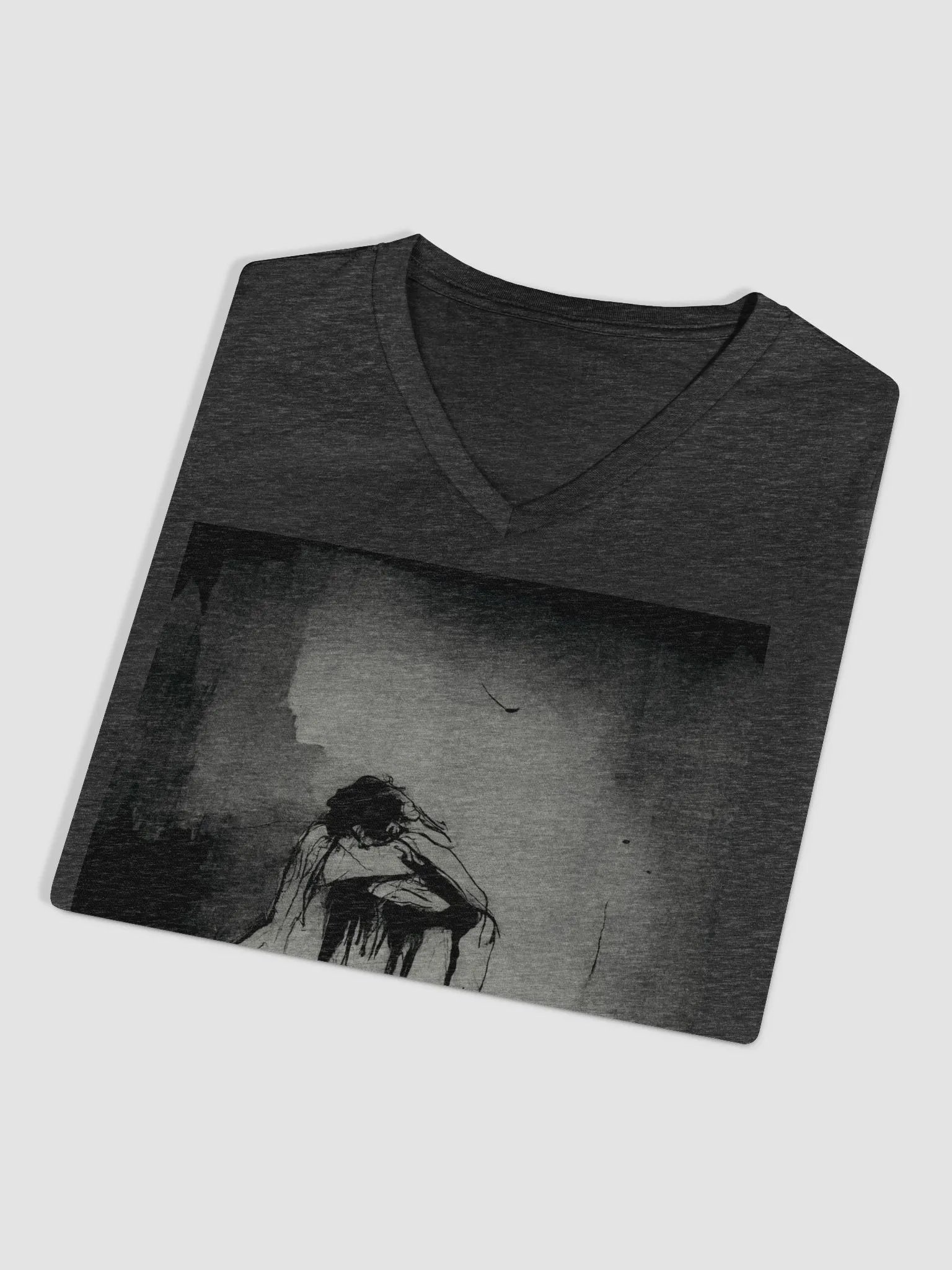 Melancholic Muse Women's V-Neck Tee product image (3)