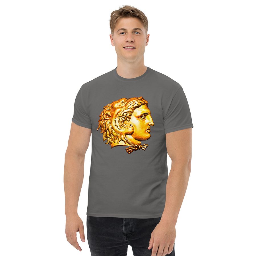 Alexander the Great of Macedon as Heracles Authentic Art from 2nd Century BC, White or Charcoal T-shirt product image (5)