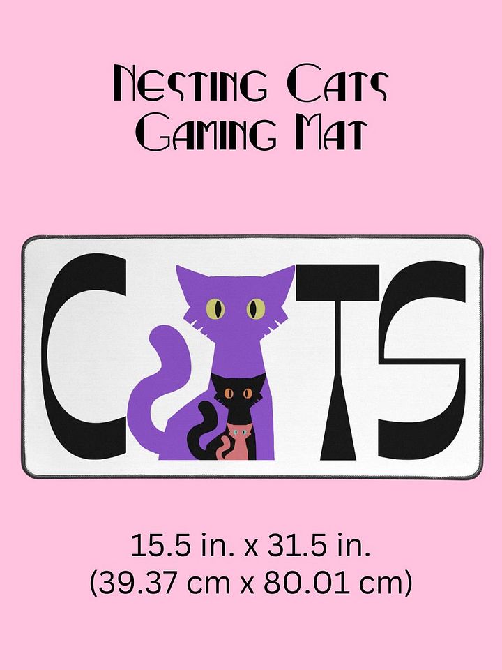 Nesting Cats Gaming Mat - Desk Pad for Workstation product image (1)
