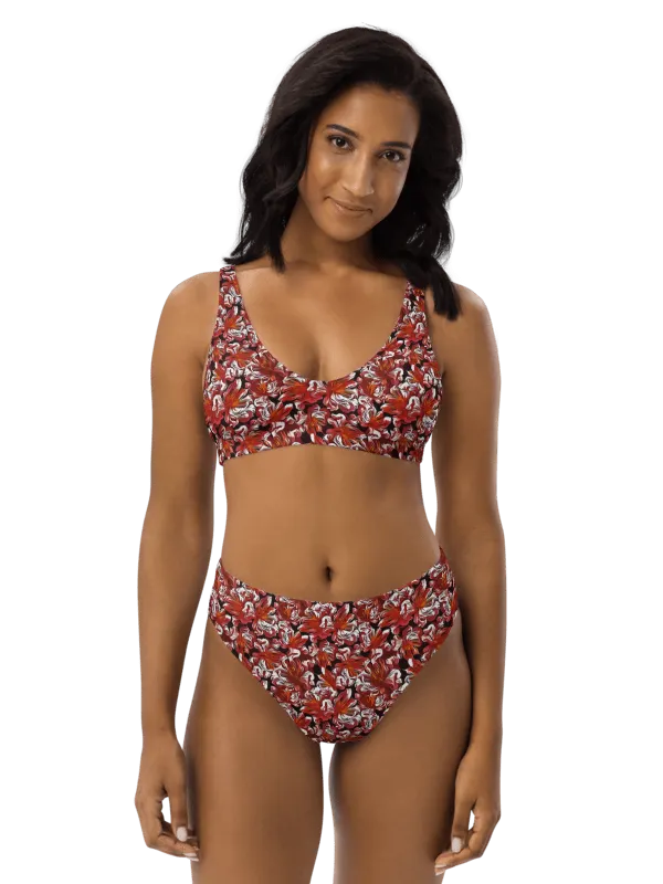 Fire Flower | Recycled High Waisted Bikini product image (1)