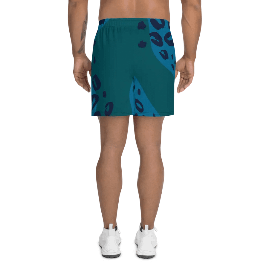 Flowing Blue Leopard Athletic Shorts product image (4)