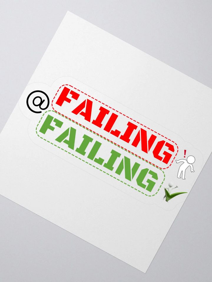 Failing at Failing Kiss-Cut Sticker product image (5)