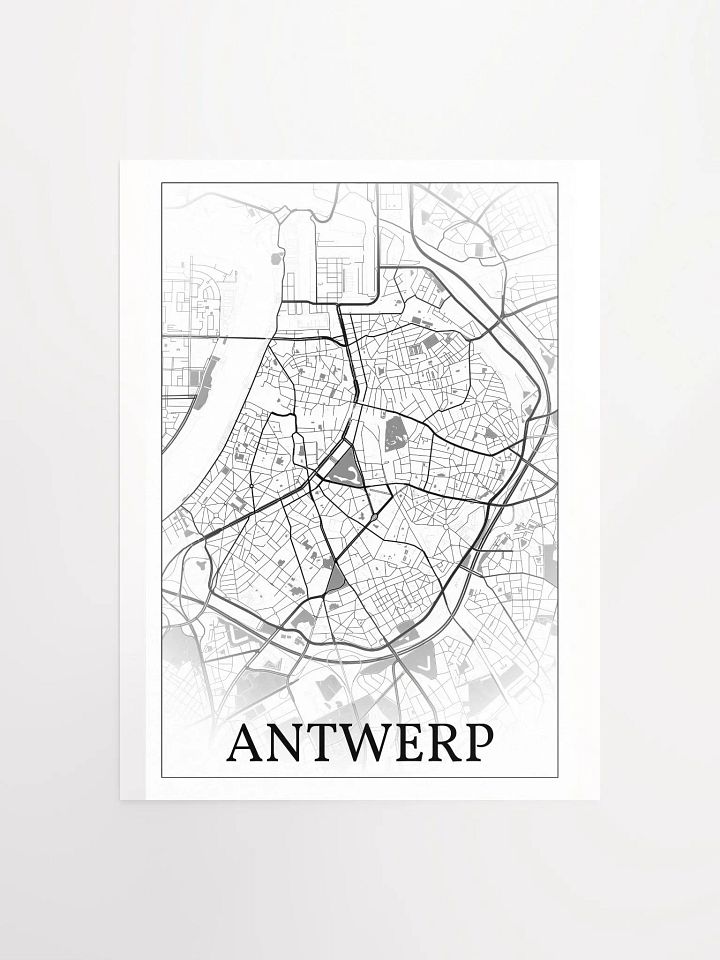 Antwerp, Belgium, city map print product image (4)