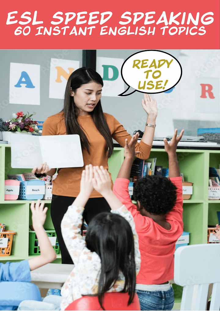 60 Instant English Speaking topics for class product image (1)