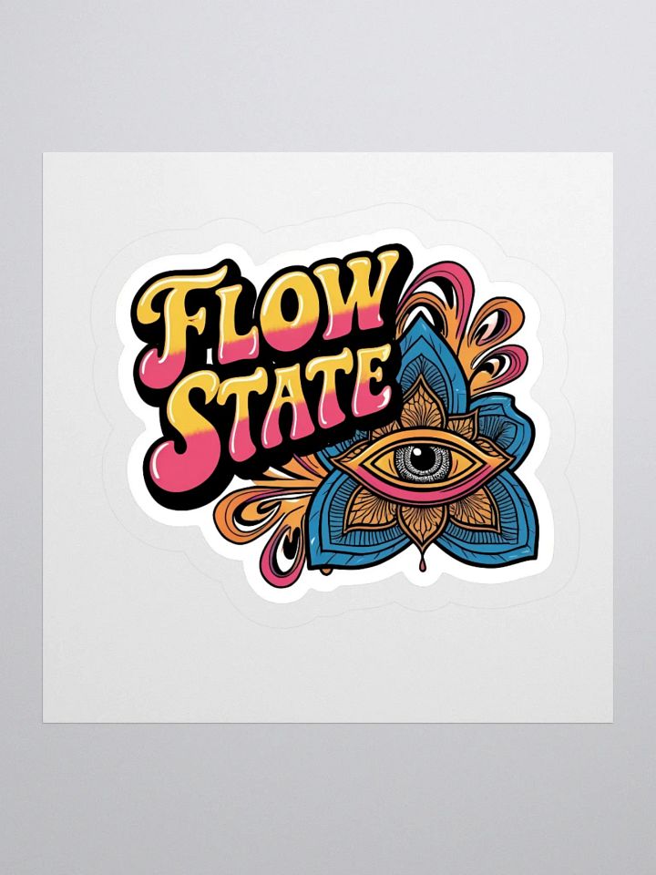 Psychedelic Flow State Kiss Cut Sticker product image (3)