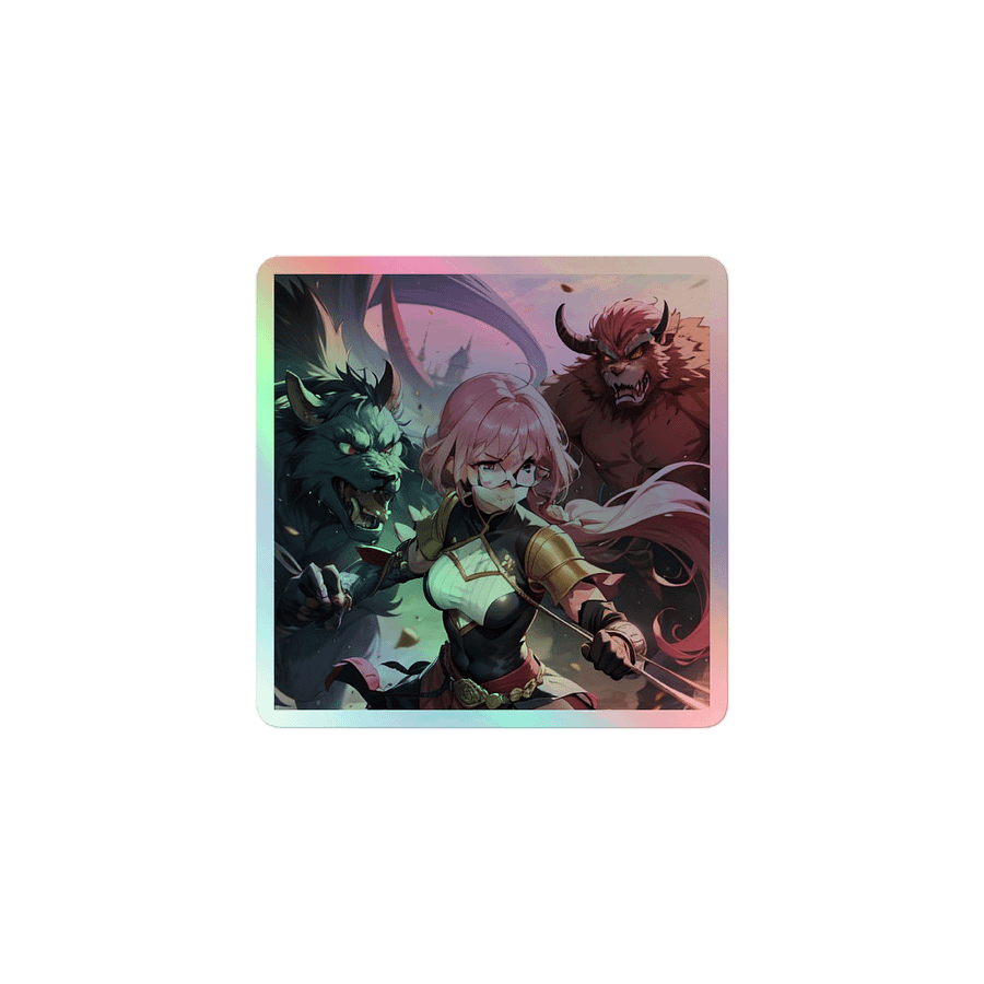 Pink K Warrior HOLOGRAPHIC" STICKERS product image (1)