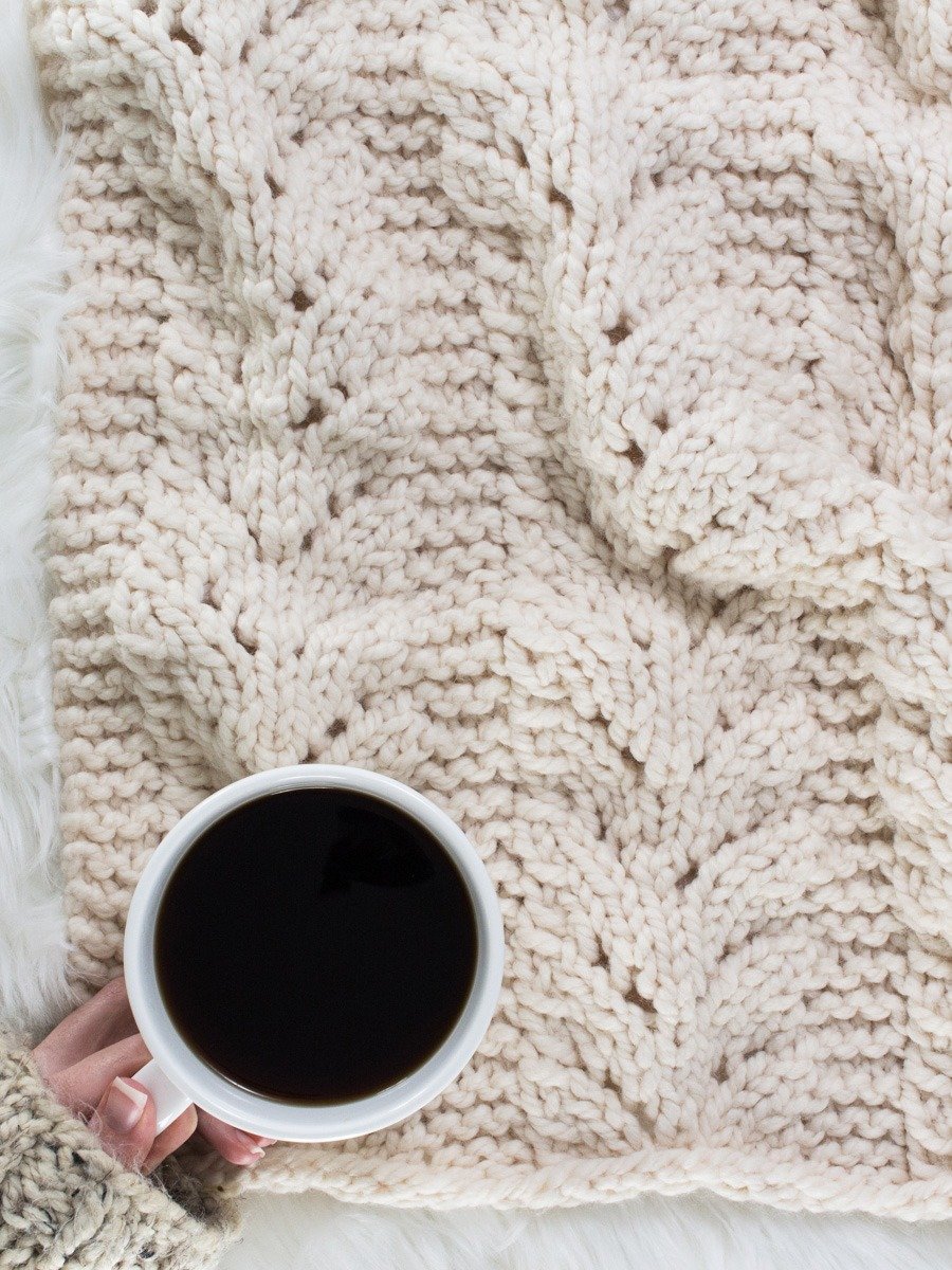Chunky Lace Blanket Pattern - Caring product image (1)