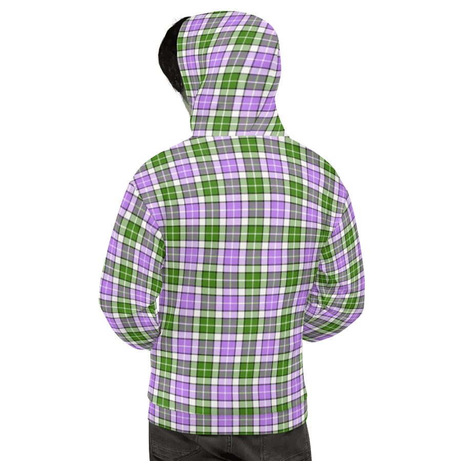 Lavender and Green Plaid Hoodie product image (9)