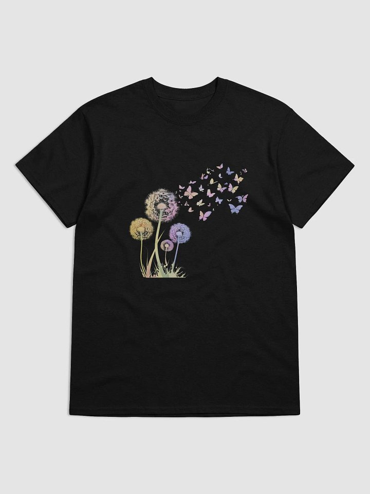 Whimsical Dandelion Butterfly T-Shirt product image (1)