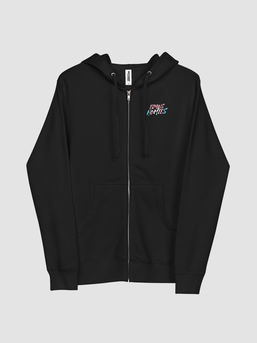 RESPECT TRANS HOMIES FLEECE ZIP UP HOODIE product image (4)