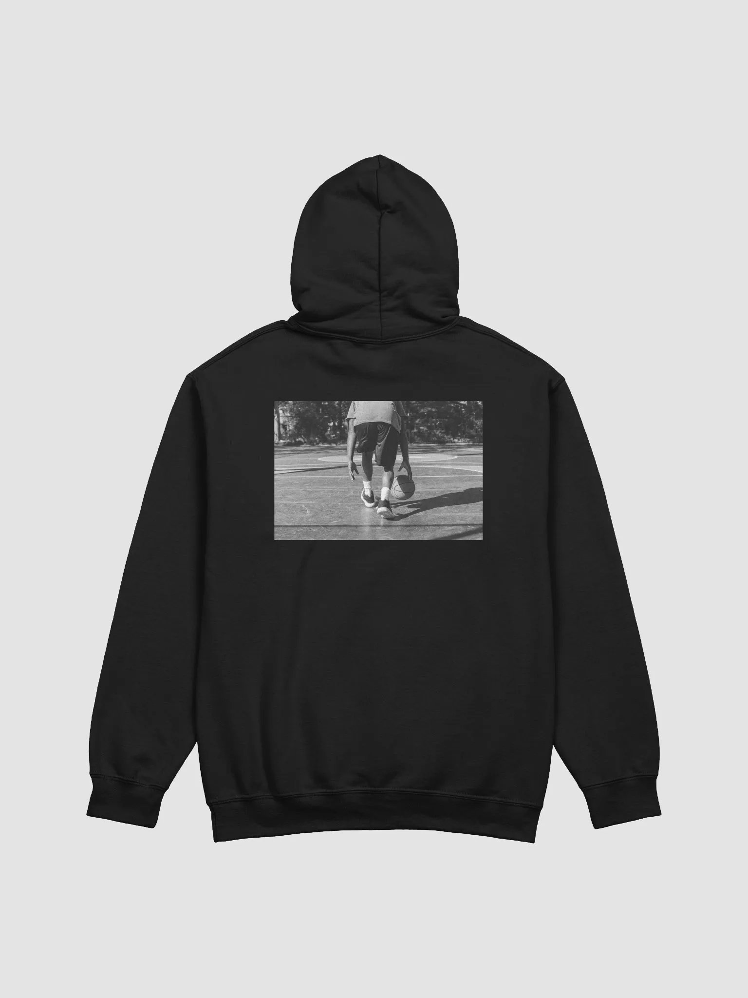"Dribble" Basketball Graphic Gildan Classic Hoodie - 03864 product image (2)