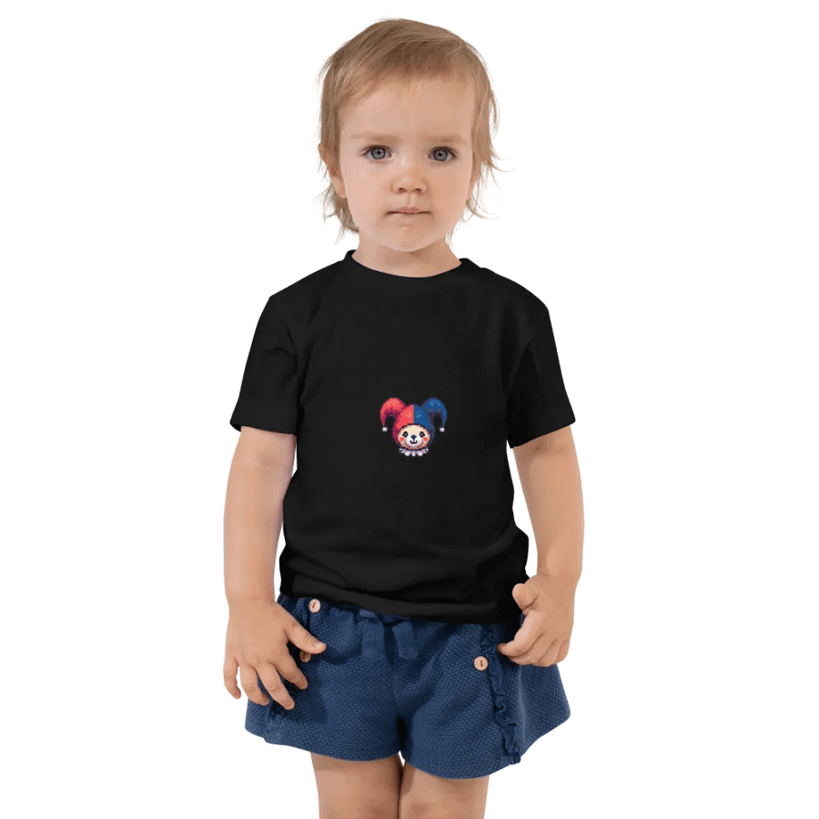 Pixel Art Teddy Bear Jester Toddler T-shirt product image (1)