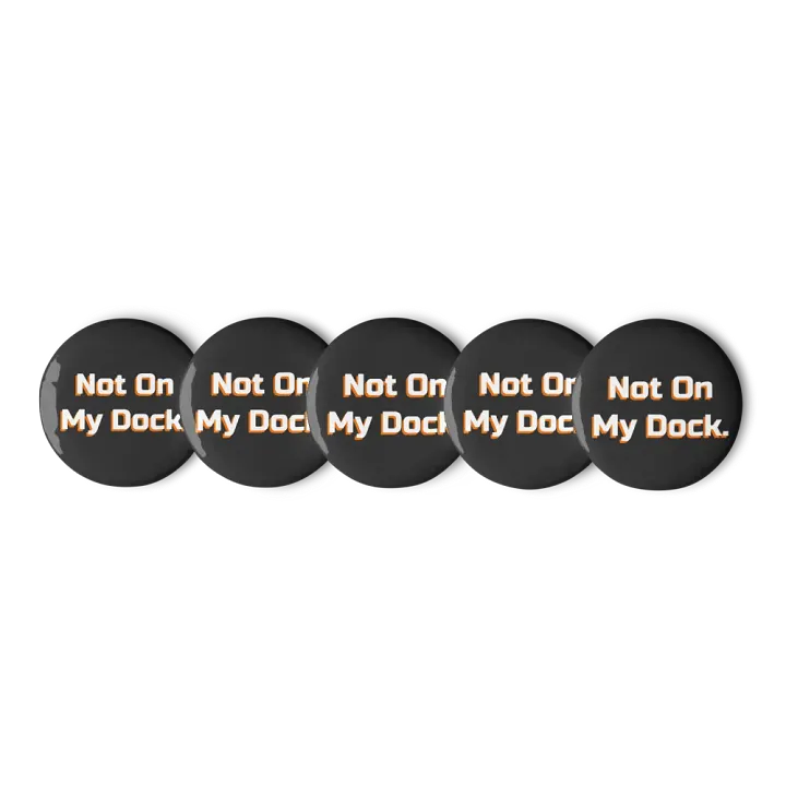 "Not On My Dock" 5 Pc. Pin Set product image (2)