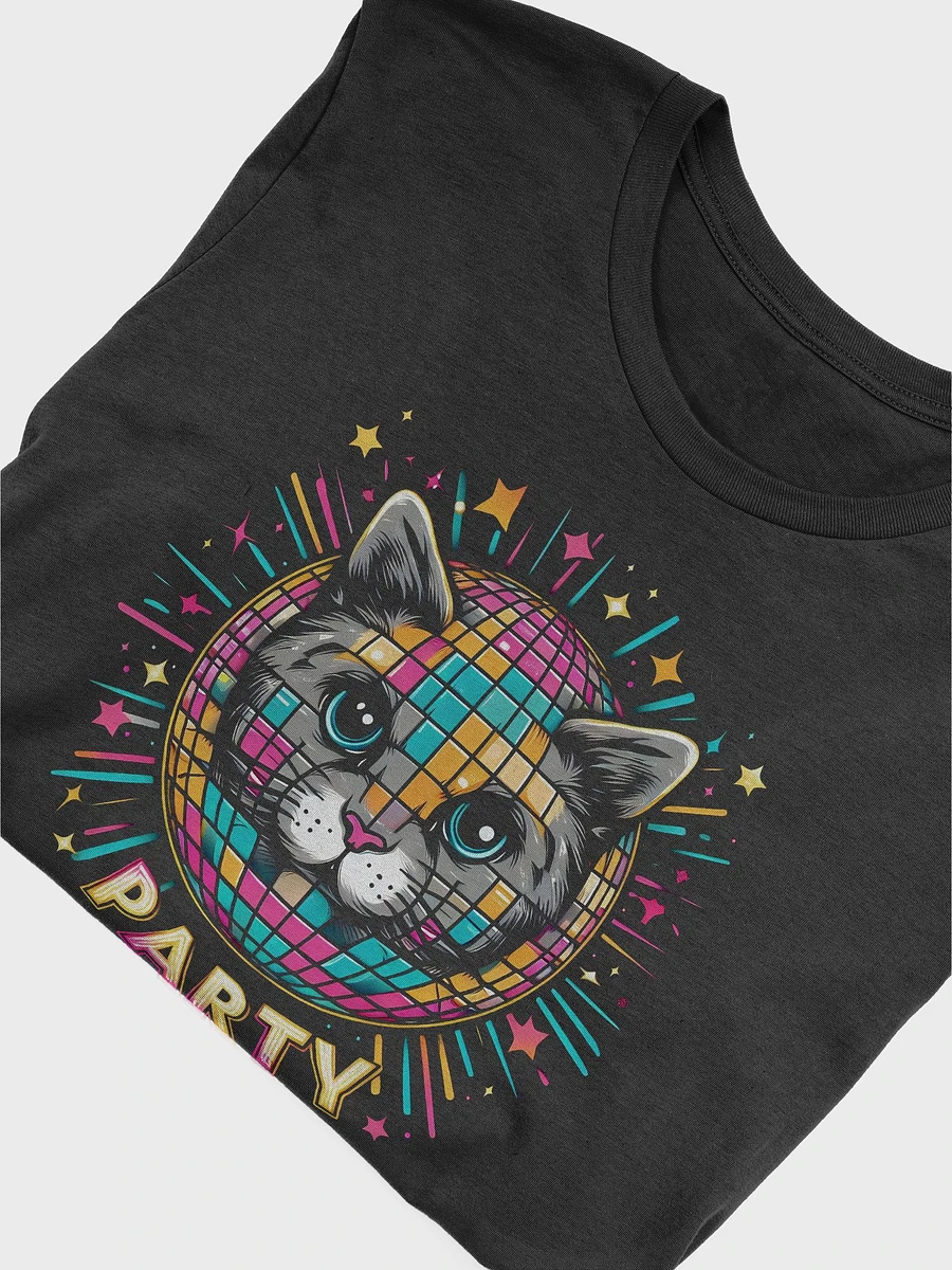 Disco Ball Cat Tee - Dark Colors product image (17)