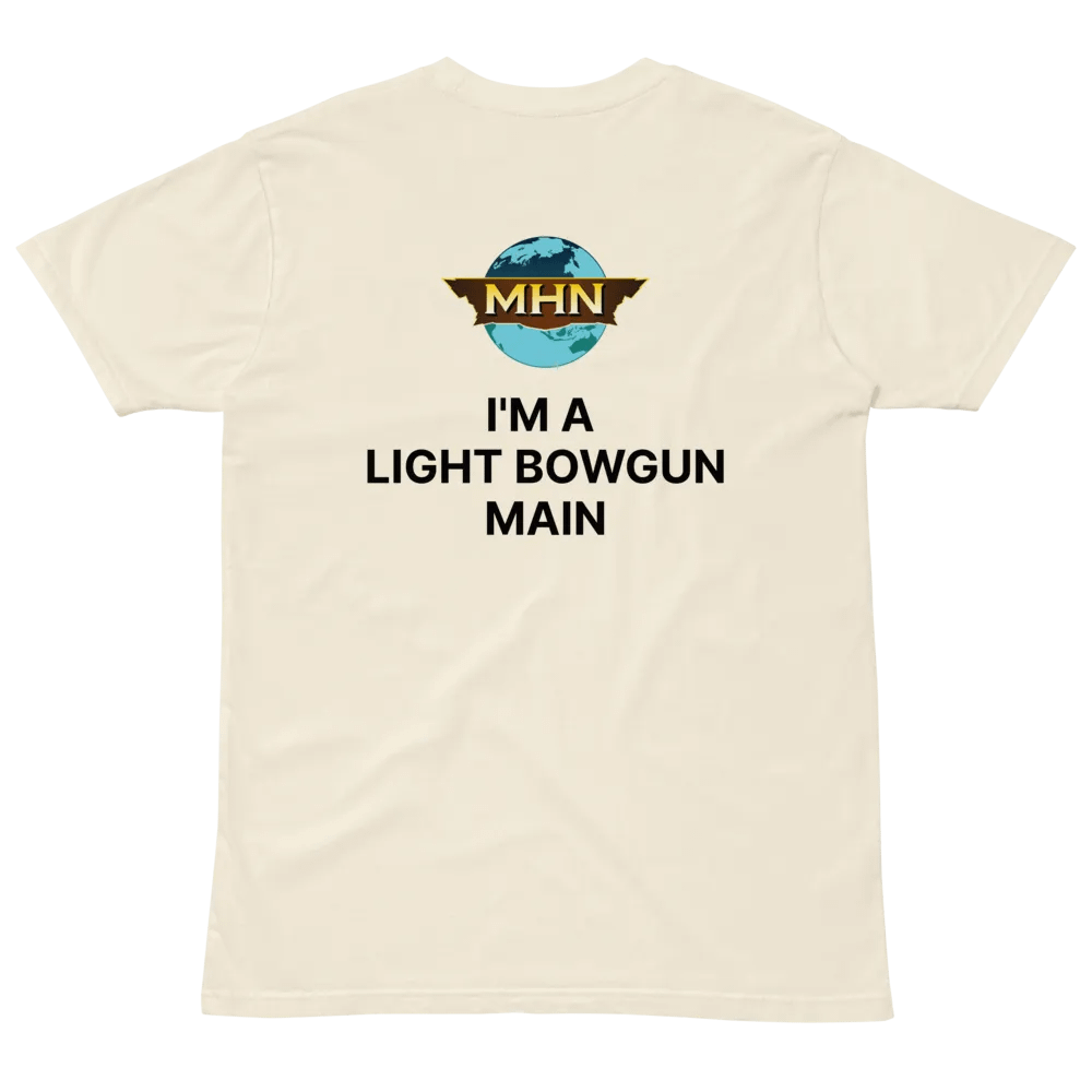 I'm A Light Bowgun Main MHN Emblem Unisex T-Shirt White/Natural product image (7)