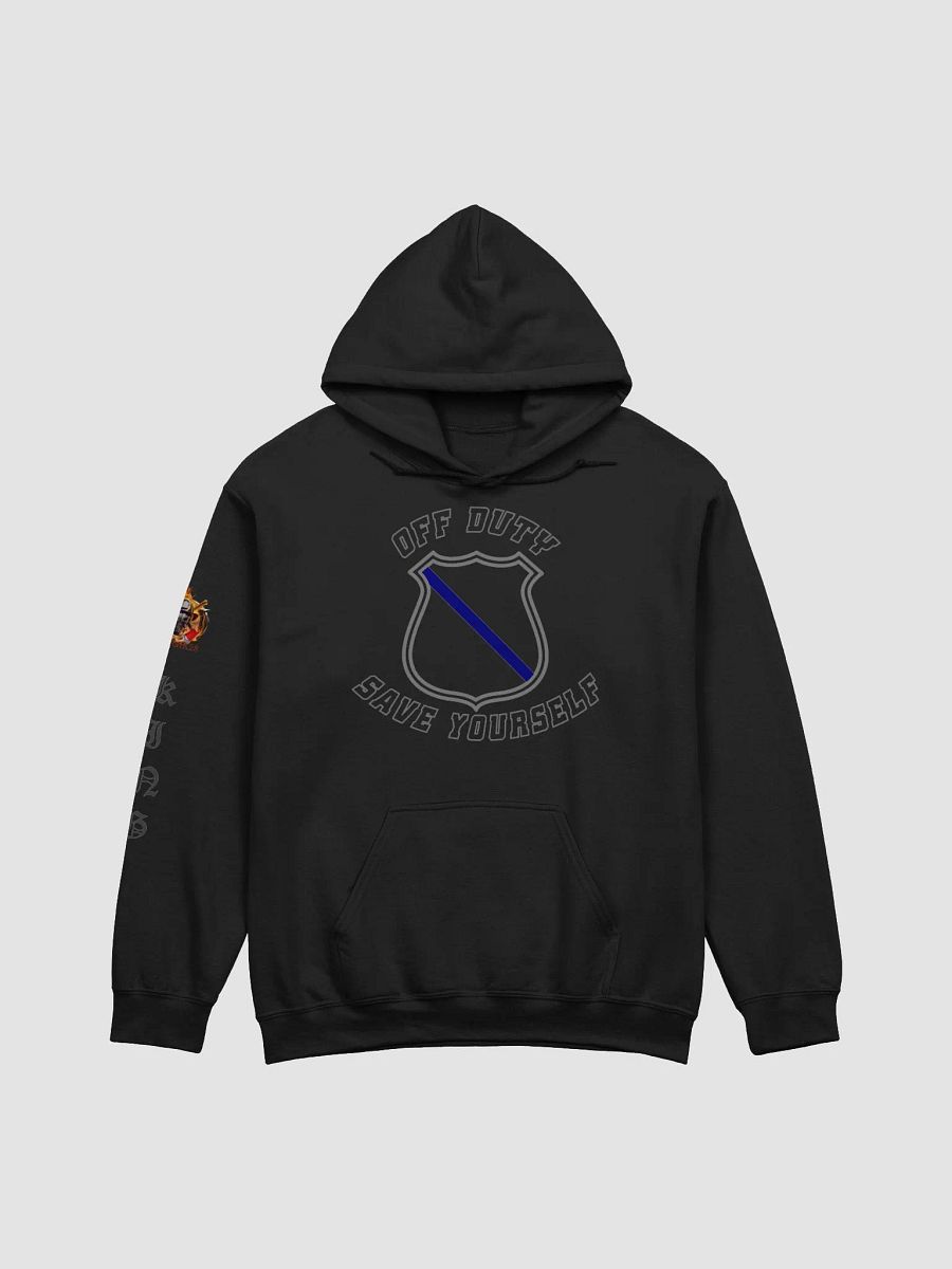 "Off Duty, Save Yourself" Police Hoodie product image (2)