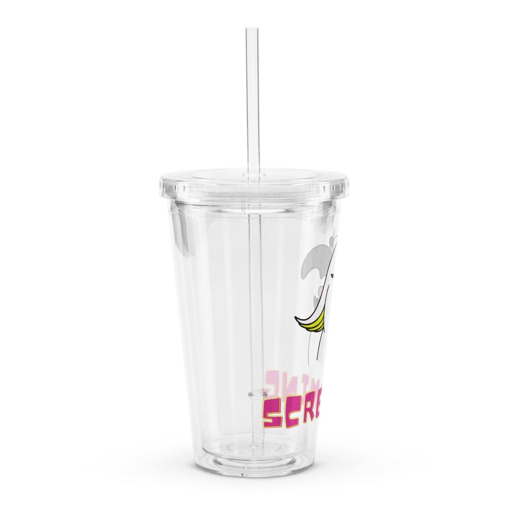 Screaming Cockatoo Clear Plastic Tumbler product image (3)