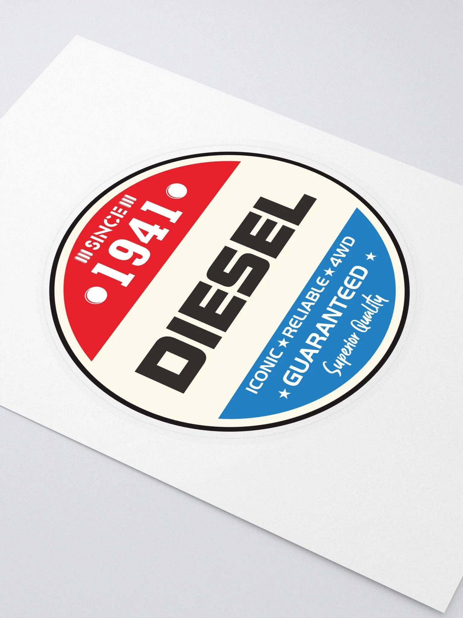 Vintage Diesel Logo Sticker Sheet product image (2)