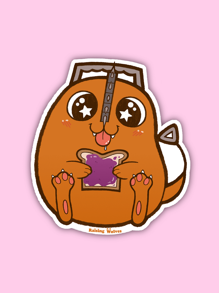 Chainsaw Dog Sticker product image (1)