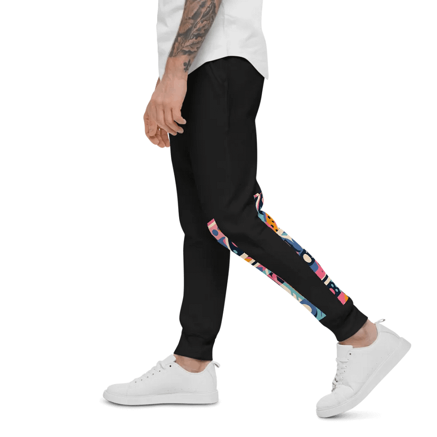 Funky Fusion: Cutout Collage: Unisex Fleece Joggers product image (14)