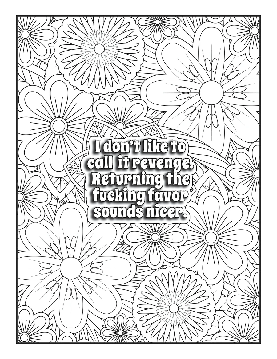 Art & Inappropriate Thoughts Swear Word Coloring Book for Adults | Printable | Cuss Words | Sweary Phrases | Curse Words |Random Thoughts product image (4)