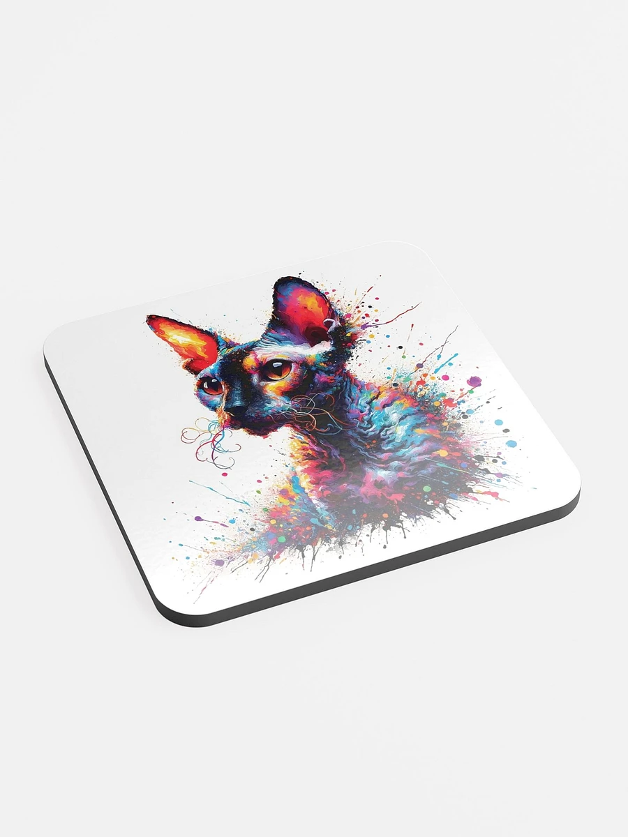 Glossed Cork Coaster: Cornish Rex product image (2)