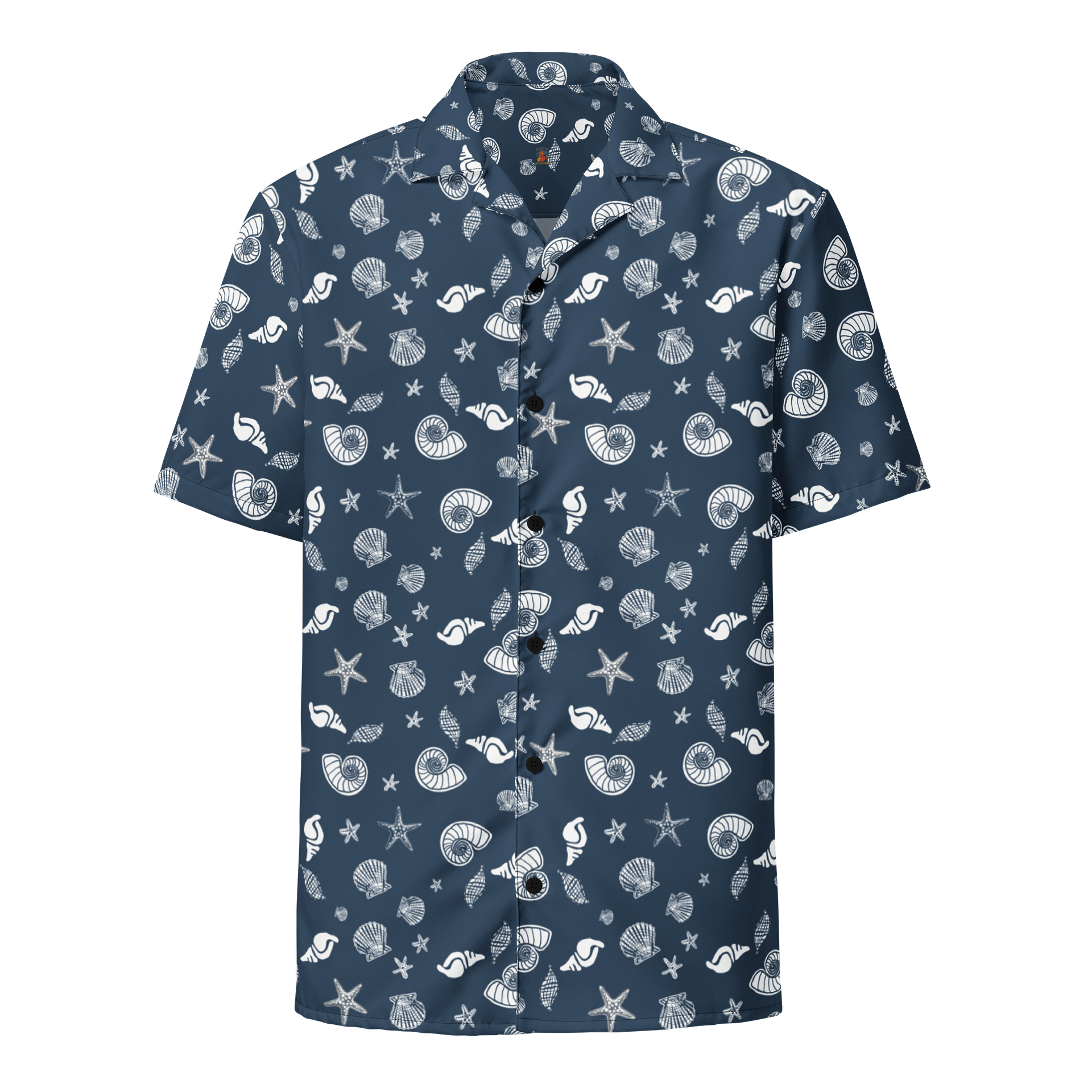Navy Shells Hawaiian Shirt product image (3)