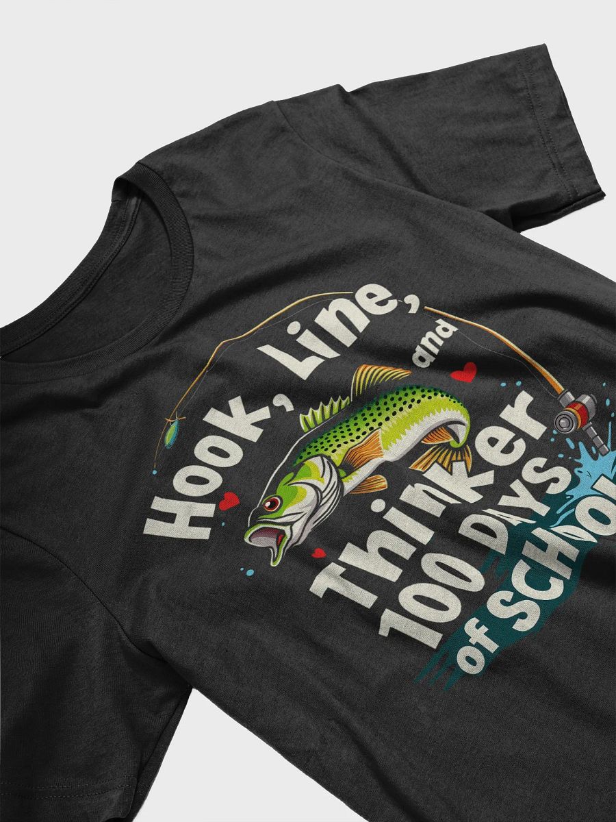 100 Days of School Fishing T-Shirt product image (27)
