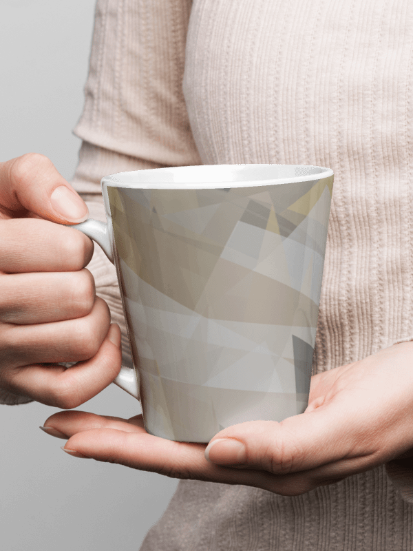Geometric Elegance Latte Mug product image (2)