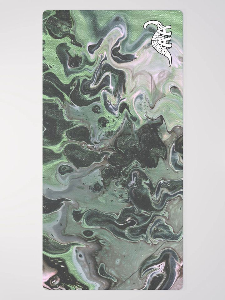 Metallic Green Fluid Acrylic Big Desk Mat (36'' x 18'') product image (2)