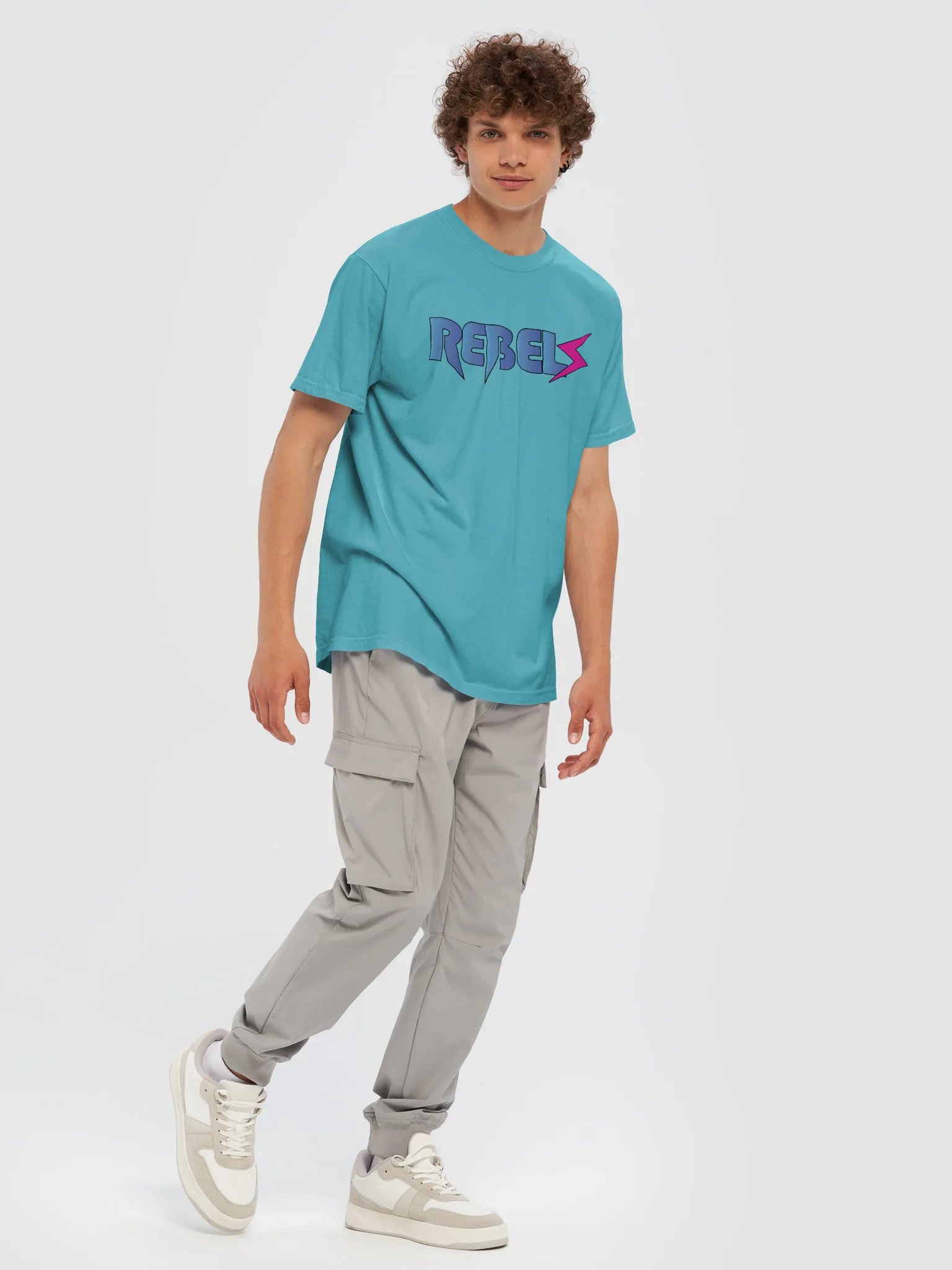 Rebels T-Shirt Lagoon Blue | Blue/Pink product image (7)