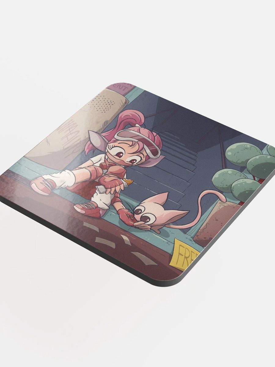 Here for You | Glossed Cork Coaster product image (4)