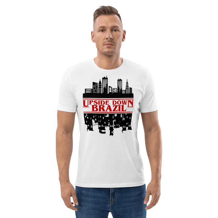 Upside down shirt brazil funny creative a third world country for sale for guys and women product image (2)